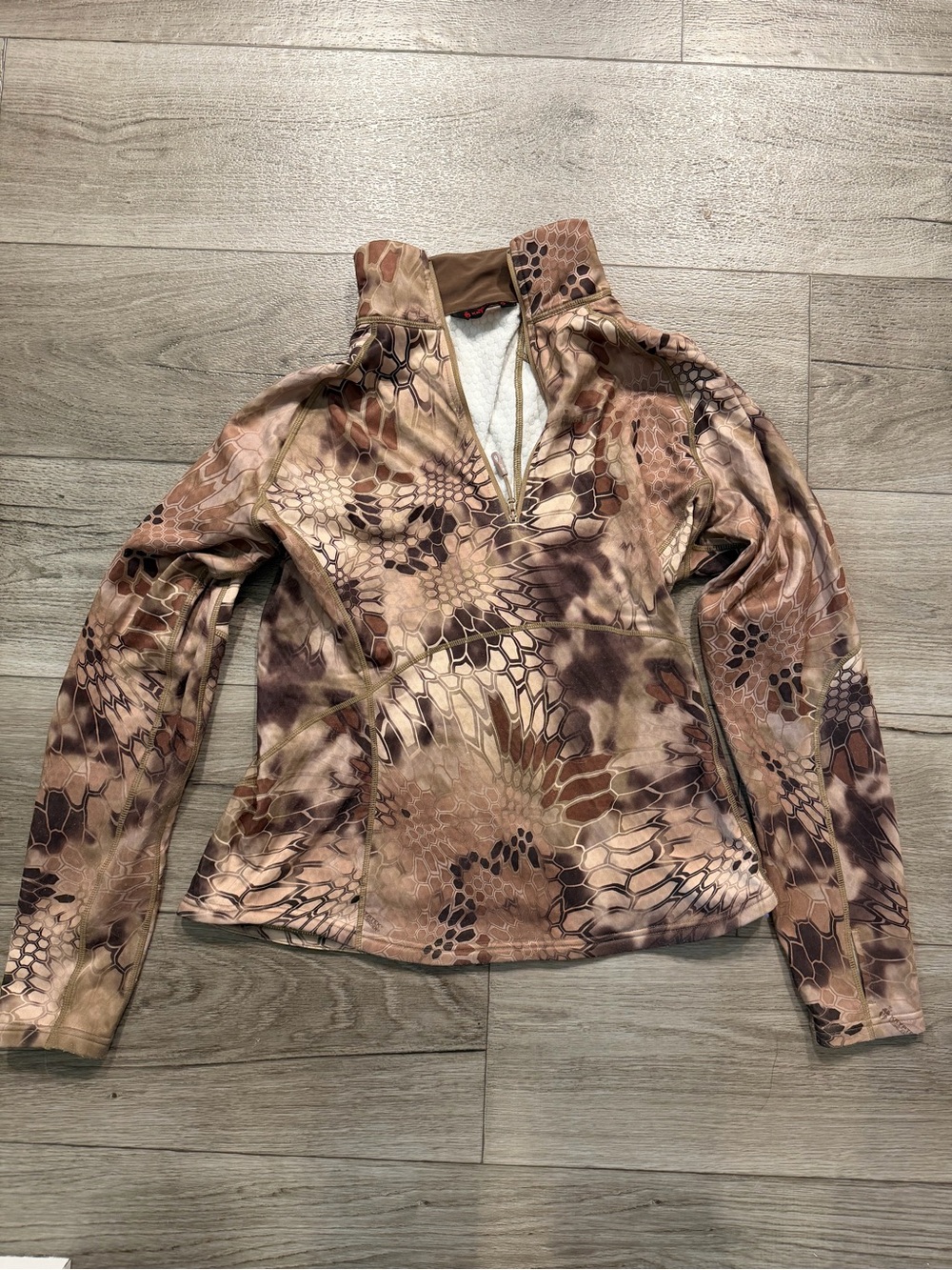 Kryptek Women’s Cronos Half Zip, Highlander - Medium